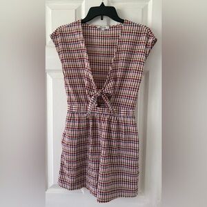 Madewell Multicolor Plaid Romper